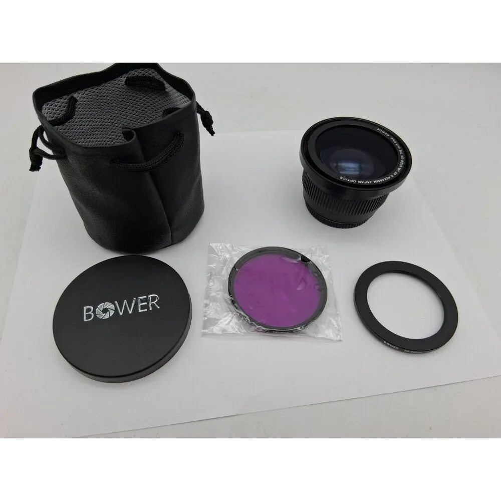 Bower Pro Digital HD DSLR MC AF 0.42x46mm Camera Lens Macro Japan Optics